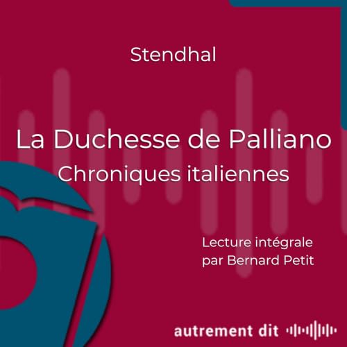 Couverture du livre audio La Duchesse de Palliano
